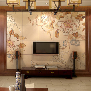 佛山厂家直销 现代艺术瓷砖 中式现代系列客厅电视背景墙瓷砖
