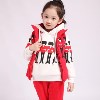 2013童装儿童套装女童冬装新款韩版加厚士兵中小童运动卫衣三件套