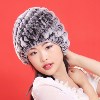 2013秋冬季新款皮草獭兔毛帽子螺旋帽子女韩版毛线帽子保暖护耳帽