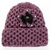 中老年冬季女士毛线帽 加厚双层保暖简约毛线帽 妈妈婆婆最爱帽子