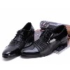 2013韩版新款皮鞋男士休闲鞋尖头内增高时尚系带鞋低帮男黑色婚鞋