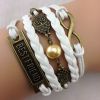 友谊手链批发 infinity bracelets 8字bestfriend 猫头鹰 美时尚