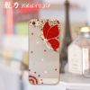 iphone4s/5s镶钻手机壳 iphone6天使蝴蝶手机套 苹果6水钻壳