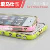 爱马仕边框iPhone6手机壳 iPhone6爱马仕镶钻金属边框 手机保护套