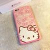 新款iphone6手机保护套蚕丝材质hellokitty卡通图案工厂批发价格