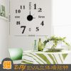 最新款创意数字英文DIY EVA立体墙贴钟 艺术时尚墙饰客厅挂钟