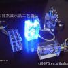 水晶工艺品，高档发光水晶钥匙扣 3D内雕【质量保证】