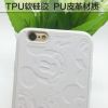 苹果6 TPU软硅胶手机売iPhone 6plus  PU皮质 米老鼠保护壳