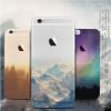 iphone6手机壳 苹果6splus创意风景壳超薄TPU二合一手机保护套软