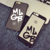 李晨品牌MLGB字母iPhone6镜面手机壳苹果6plus电镀保护套5s外壳潮