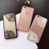 新款适用苹果iphone6蝴蝶结孔浮雕手机壳磨砂TPU荷花蕾丝5.5软壳