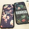 日韩小清新花 iphone6plus手机壳苹果6S蚕丝墨绿茶花个性定制创意