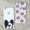 新款斗牛犬iPhone6手机壳 iPhone6S狗狗磨砂手机套 苹果5S保护壳